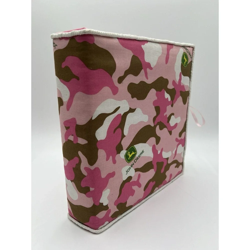 2013 Handmade John Deere Pink Camo Photo Album Scrapbook New Pages Included